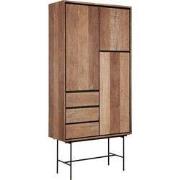 DTP Home Cupboard Metropole high, 3 doors, 3 drawers,210x100x40 cm, re...