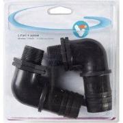 L-part met screw 40 mm / 1 Inch vijveraccesoires