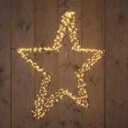 Metal 56 cmx7 cm 3D Star Black With 540Led Classic Warm