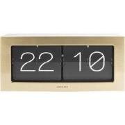 Karlsson - Wand/Tafelklok Boxed Flip XL - Geborsteld goud