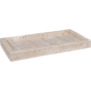 Joah travertijn dienblad naturel - 30,5 x 15 cm