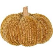 Clayre & Eef Decoratie Pompoen Geel Polyester