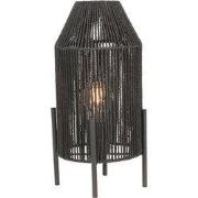 LABEL51 Tafellamp Ibiza - Zwart - Jute - 1-Lichts