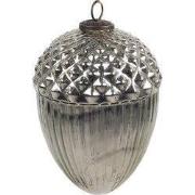 Clayre & Eef Kerstbal Zilverkleurig Glas