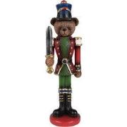 Clayre & Eef Kerstdecoratie Notenkraker Rood Groen Polyresin
