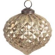 Clayre & Eef Kerstbal Goudkleurig Glas