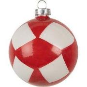 Clayre & Eef Kerstbal Rood Roze Glas