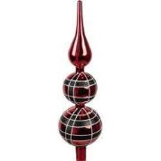Clayre & Eef Kerstboom Piek Rood Glas