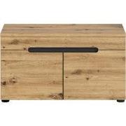 Bank met schoenenopberger 2 deuren en 2 nissen L80 cm - CANU