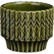 Lauria pot rond d.groen h6xd7,5cm