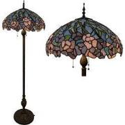 Lumilamp Tiffany Vloerlamp Meerkleurig Glas