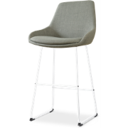 Nino-Isa barkruk saliegroen - wit onderstel - 75 cm