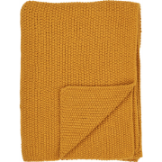 Geeske plaid okergeel - 170 x 130 cm