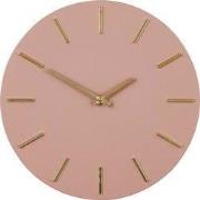 Mica Decorations Klok Brixen - 35x4x35 cm - Aluminium - Bruin