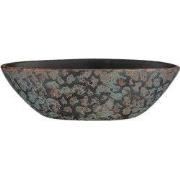 Mica Decorations clemente bloempot ovaal koper maat in cm: 48x19x15