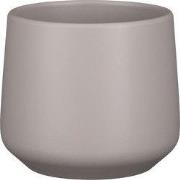 Mica Decorations Amber Bloempot - 17x17x15 cm - Keramiek - Taupe