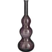 Mica Decorations Vaas Benito - 33x33x100 cm - Glas - Donker Bruin