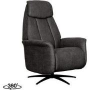 LABEL51 Fauteuil Oslo - Antraciet - Micro Suede - One Size