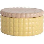 Present Time - Storage Jar Biscuit Box Large - Zachtgeel