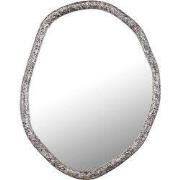 PTMD Spiegel Paislie - 56x3x72 cm - Metaal - Zilver
