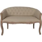Clayre & Eef Bankje Bruin Beige Hout