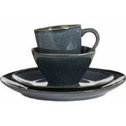 Mica Decorations Servies Racco - 31x29x29 cm - Steen - Donker Grijs