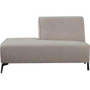 Bank Nero Ottomane Links Voorstaand 133x95x80 cm