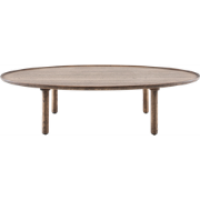Mu coffee table houten salontafel donker eiken - 120 x 65 cm