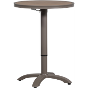 WOOOD Jeppe Hoogte Verstelbare Tuin Bartafel - Aluminium - Bruin/Grijs