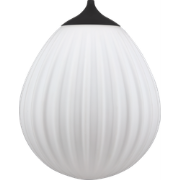 Around the world lampenkap medium - zwart