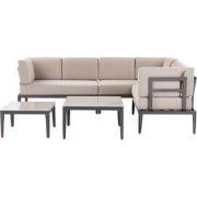 RIMA III - Loungeset voor 6 - Beige - Polyester