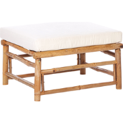 CERRETO - Ottomaan - Gebroken wit - Bamboe