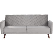 SENJA  - Slaapbank 3-zits - Lichtgrijs - Fluweel