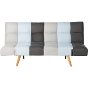 INGARO  - Slaapbank 3-zits - Blauw/Grijs - Polyester