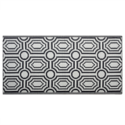 BIDAR - Outdoor kleed - Zwart - 90 x 180 cm - Polypropyleen