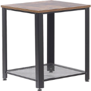 ASTON - Bijzettafel - Donkere houtkleur - Spaanplaat