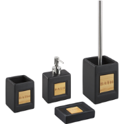 KOUROU - Badkamerset - Zwart  - Dolomiet