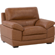 HORTEN - Fauteuil - Goudbruin - Kunstleer