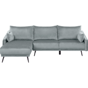 VARDE - Hoekbank 3-zits - Grijs - Rechterzijde - 245 cm - Fluweel