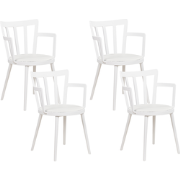 MORILL  - Stoel set van 4 - Wit - Kunststof