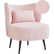 OTSBY II - Fauteuil - Pastelroze - Bouclé