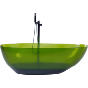 BLANCARENA - Vrijstaande badkuip - Groen - Solid surface