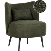 OTSBY - Fauteuil - Donkergroen - Bouclé