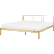 VANNES - Bed - Lichtbruin - 180 x 200 cm - Dennenhout