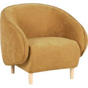 UMEA - Fauteuil - Mosterdgeel - Polyester