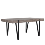 ADENA - Eettafel - Donkere houtkleur - 90 x 180 cm - MDF
