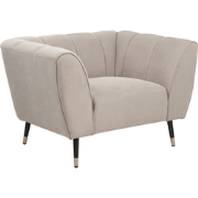 ORSTA - Fauteuil - Taupe - Polyester