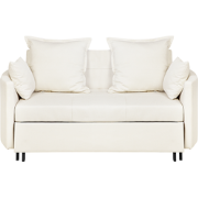 HOVIN  - Slaapbank 2-zits - Lichtbeige - Polyester