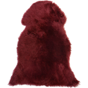 ULURU  - Schapenvel - Bordeaux - 65 x 110 cm - Schapenvacht