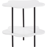 CLOUD - Bijzettafel - Zwart/Wit - MDF